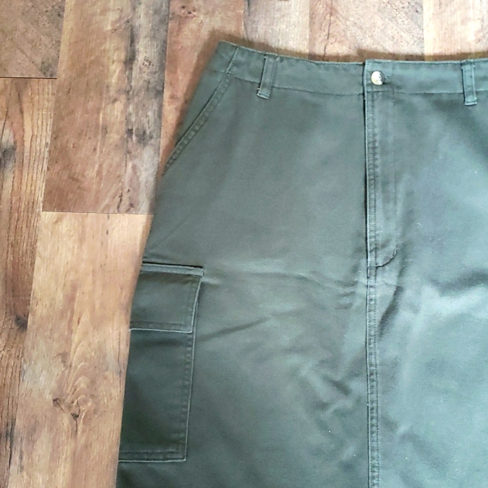 👗WOOLRICH GREEN CARGO STYLE SKIRT👗 - Picture 2 of 7